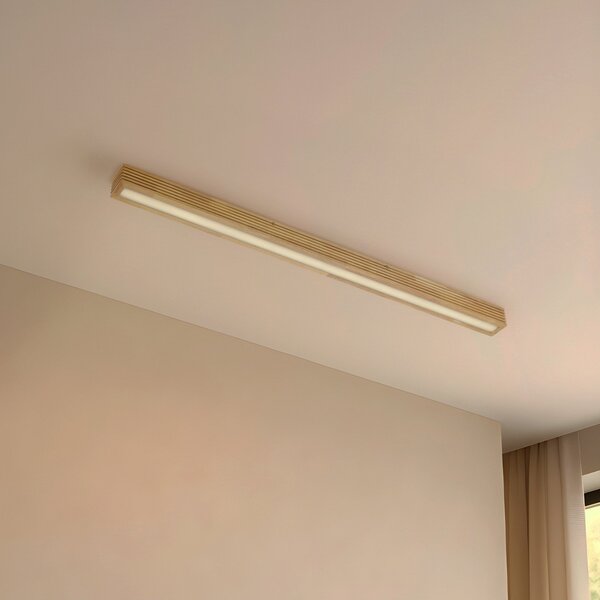 Mennyezeti Lámpa Lucande, Emara, dimmable, Fa, Étkező, Fa, Dizájn