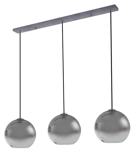 Függőlámpa Lucande, Brillar, dimmable, Szürke, Nappali, Üveg, Modern