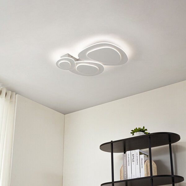 Mennyezeti Lámpa Lindby, Delar, dimmable, Fehér, Nappali, Műanyag, Modern