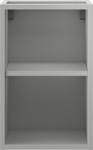 Mexen Box-A, nyitott szekrény polccal 30 cm, matt szürke, 91AX2-0300-470-0-62