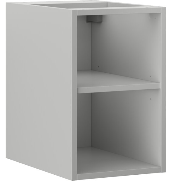 Mexen Box-A, nyitott szekrény polccal 30 cm, matt szürke, 91AX2-0300-470-0-62
