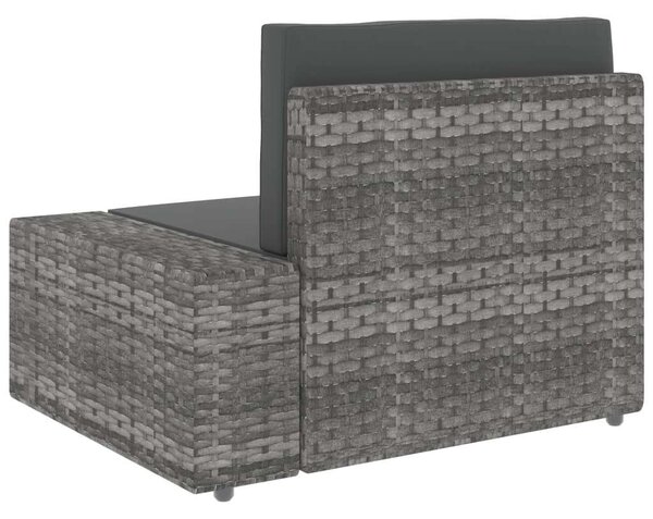 VidaXL 10 részes szürke polyrattan kerti ülőgarnitúra