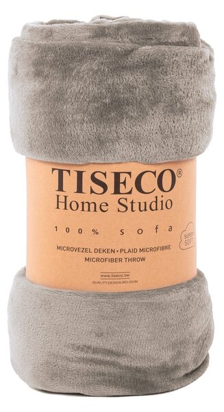 Sötétszürke mikroplüss takaró, 220 x 240 cm - Tiseco Home Studio