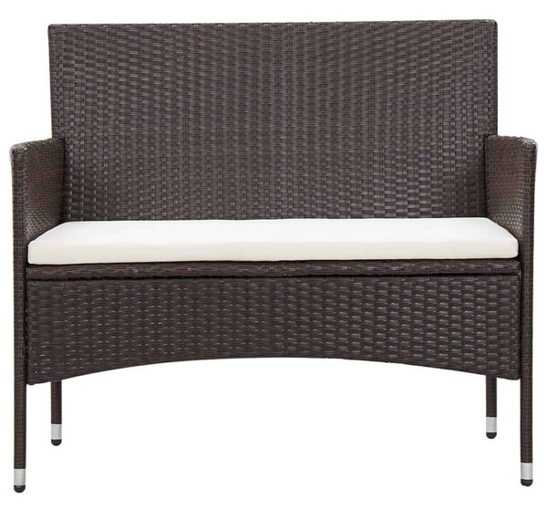 VidaXL Polyrattan Kerti Bútorszett - 5 részes