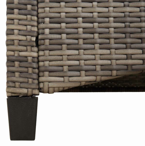 VidaXL Kerti pad párnával Szürke és sötétszürke 105 x 60 x 112 cm