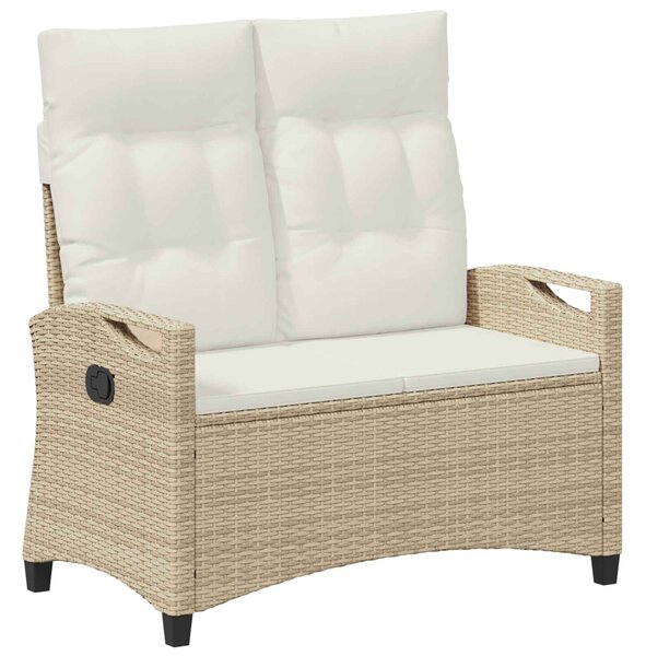 VidaXL Kerti pad Beige és krém 105 x 60 x 112 cm Acél és poliészter