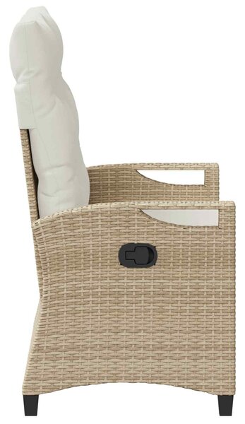 VidaXL Kerti pad Beige és krém 105 x 60 x 112 cm Acél és poliészter