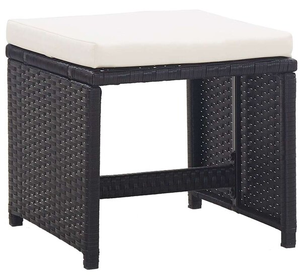 VidaXL Polyrattan Kültéri Étkezőgarnitúra - 15 részes