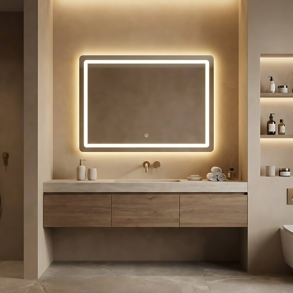 Tükör LED 80x60cm P10407