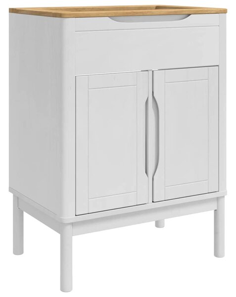 Fürdőszobai mosdószekrény polcokkal FLORO Fehér 60 x 40 x 80 cm
