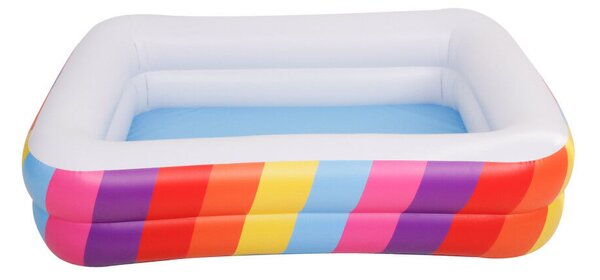 Avenli nagy gyerekmedence téglalap alakú szivárvány színű 195x140x47cm kor:6+év