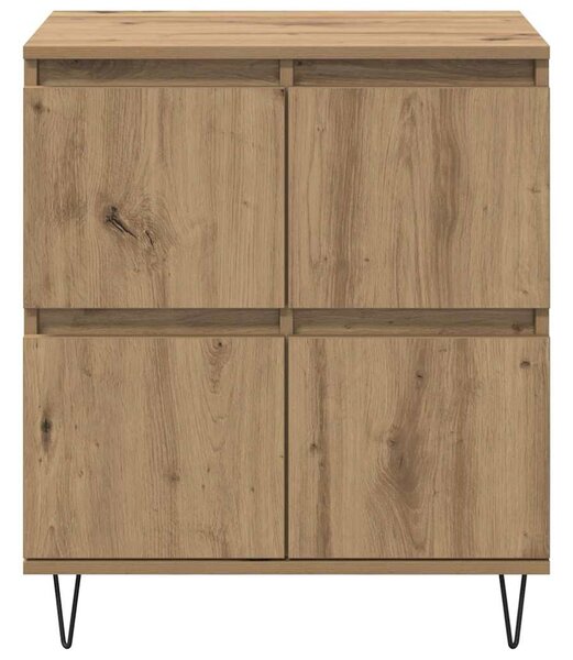 Oldalszekrények 2 pcs kézműves tölgy 120 x 35 x 70 cm Faanyag