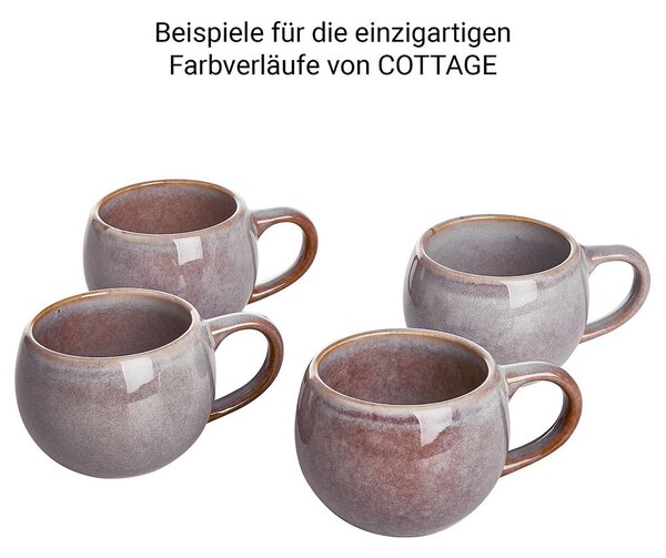 COTTAGE espresso csésze, világosszürke 180ml