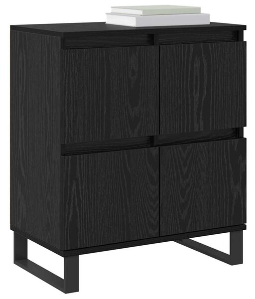 Széf 2 pcs Fekete tölgy 60 x 35 x 70 cm
