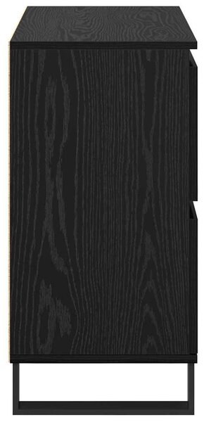 Széf 2 pcs Fekete tölgy 60 x 35 x 70 cm