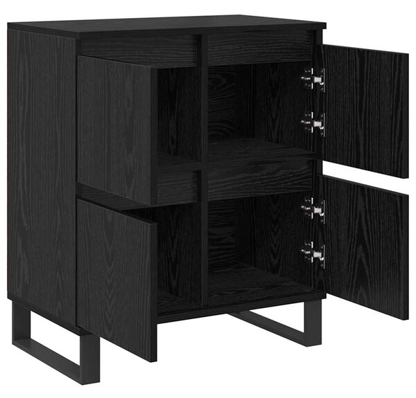 Széf 2 pcs Fekete tölgy 60 x 35 x 70 cm