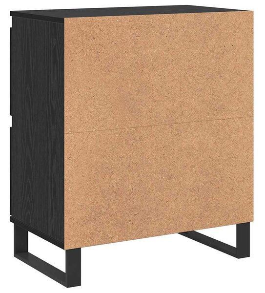 Széf 2 pcs Fekete tölgy 60 x 35 x 70 cm