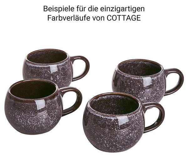 COTTAGE espresso csésze, sötétkék 180ml