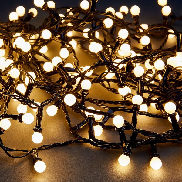 WHITE BULBS LED kültéri égősor, 200 égővel