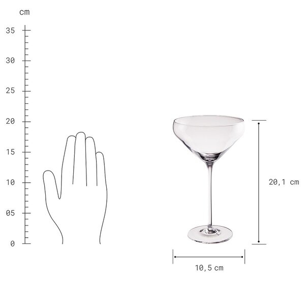 CLASSY HOUR koktél pohár 260ml