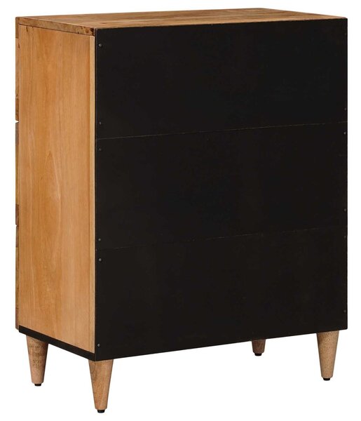VidaXL Széf 60 x 33 x 75 cm Tömör Mangófát Természetes