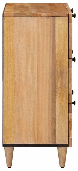 VidaXL Széf 60 x 33 x 75 cm Tömör Mangófát Természetes