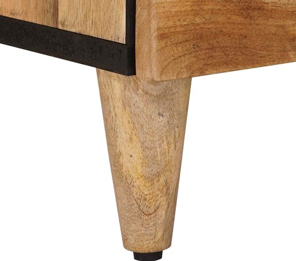 VidaXL Széf 60 x 33 x 75 cm Tömör Mangófát Természetes