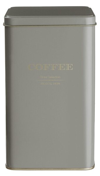 TIN TIN fém kávétartó doboz, barna 1850ml