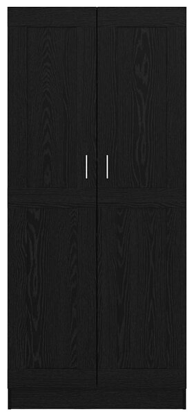 Könyvespolc Fekete tölgy 82,5 x 30,5 x 185 cm Faanyag
