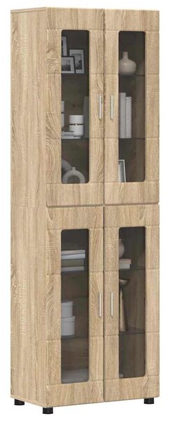 Magasfiú polcokkal Sonoma tölgy 60 x 35 x 182 cm Faanyag