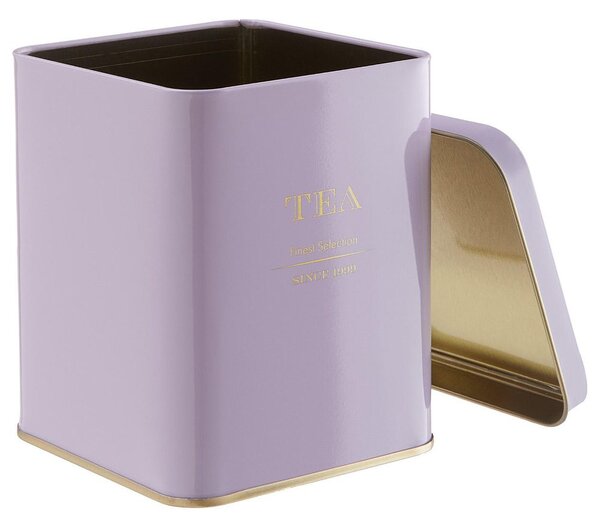 TIN TIN fém teás doboz, pasztell lila 790 ml