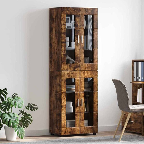Magasfiú polcokkal Füstölt tölgy 60 x 35 x 182 cm Faanyag