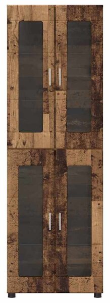 Magasfiú polcokkal tárolóval Öreg fa 60 x 35 x 182 cm Faanyag
