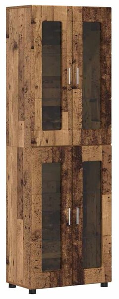 Magasfiú polcokkal tárolóval Öreg fa 60 x 35 x 182 cm Faanyag