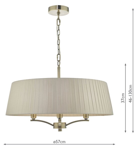 Dar lighting klasszikus csillár cristin antik sárgaréz darcri0429