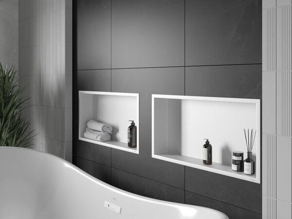 Mexen X-Wall-R fali polc peremmel 60 x 30 cm, fehér - 1920603010