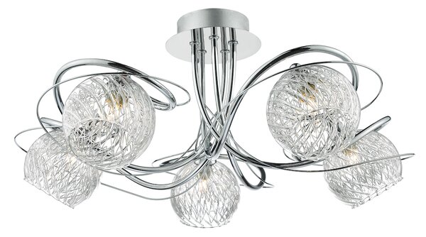 Dar lighting glamour modern mennyezeti lámpa rehan csiszolt króm darreh0550