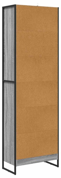Könyvespolc 2 pcs Szürke Sonoma 80 x 30 x 155 cm Faanyag