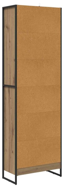 Könyvespolc 2 pcs Művészi tölgy 80 x 30 x 155 cm Faanyag