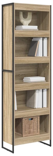 Könyvespolc 2 pcs Sonoma 80 x 30 x 155 cm Faanyag