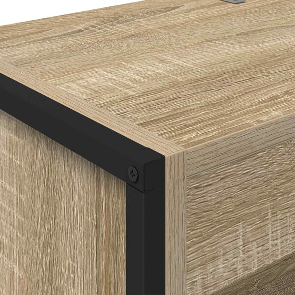 Könyvespolc 2 pcs Sonoma 80 x 30 x 155 cm Faanyag