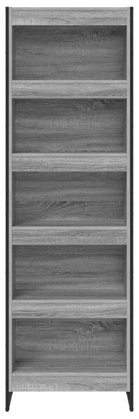 Könyvespolc 2 pcs Szürke Sonoma 80 x 30 x 155 cm Faanyag