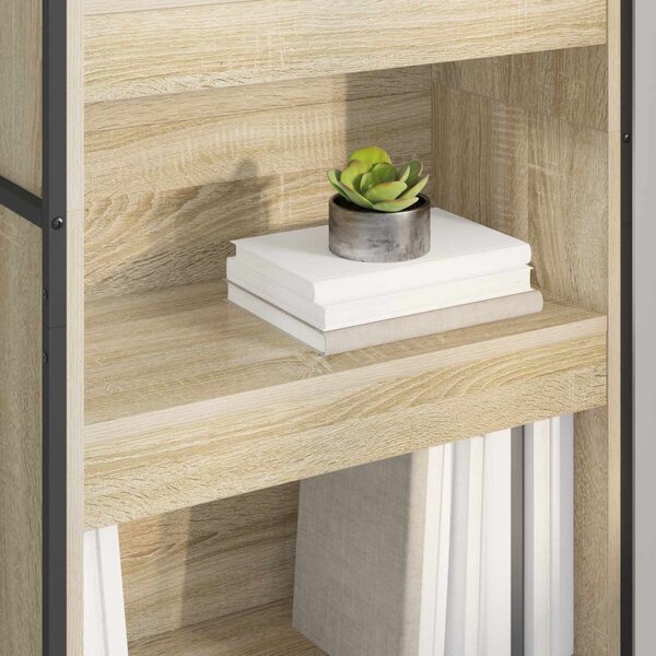 Könyvespolc 2 pcs Sonoma 80 x 30 x 155 cm Faanyag