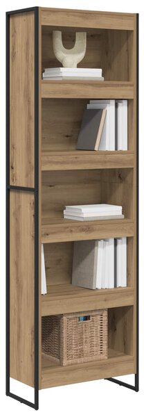 Könyvespolc 2 pcs Művészi tölgy 80 x 30 x 155 cm Faanyag