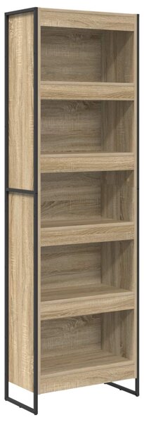 Könyvespolc 2 pcs Sonoma 80 x 30 x 155 cm Faanyag