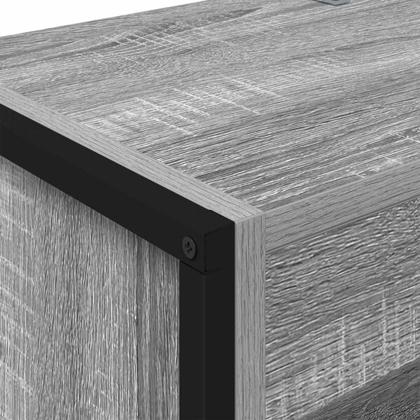 Könyvespolc 2 pcs Szürke Sonoma 80 x 30 x 155 cm Faanyag