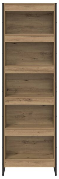 Könyvespolc 2 pcs Művészi tölgy 80 x 30 x 155 cm Faanyag