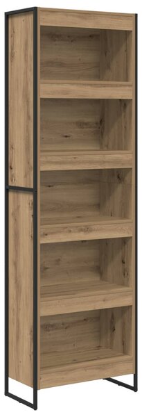 Könyvespolc 2 pcs Művészi tölgy 80 x 30 x 155 cm Faanyag