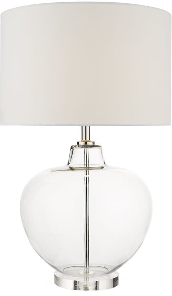 Dar lighting glamour modern asztali lámpa moffat csiszolt króm átlátszó darmof4308