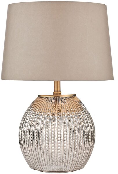 Dar lighting glamour modern asztali lámpa sonia ezüst taupe darson4232